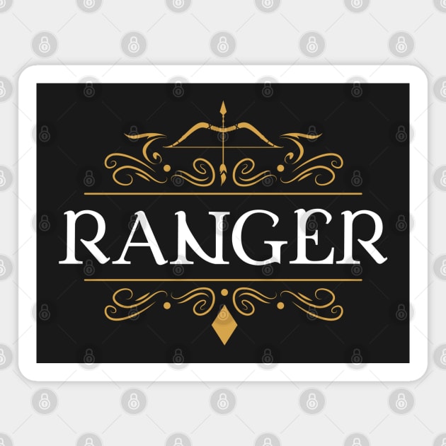 Ranger Emblem Dungeons Crawler and Dragons Slayer Magnet by pixeptional